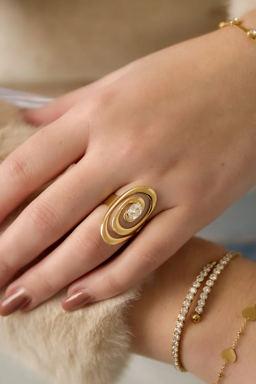 Δαχτυλίδι “Gemstone” Ανοξείδωτο Ατσάλι – Lume